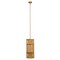 Jamie Young Company 1-Light Cylindrical Pendant Ceiling Light Fixture - 7' - Antique Brass Finish